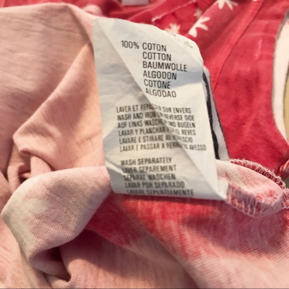 Chipie Girls Tank Top With Asymmetrical Print & Stripes at hemline Size 12 - Picture 7 of 7